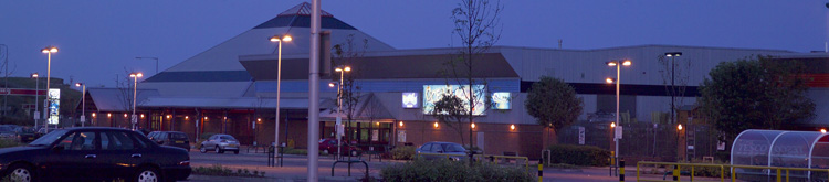 Lighting and data cabling in retail park