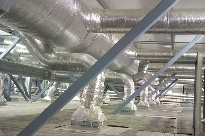 Industrial ceiling void