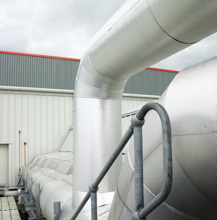 Air handling plant at Coca-Cola Enterprises